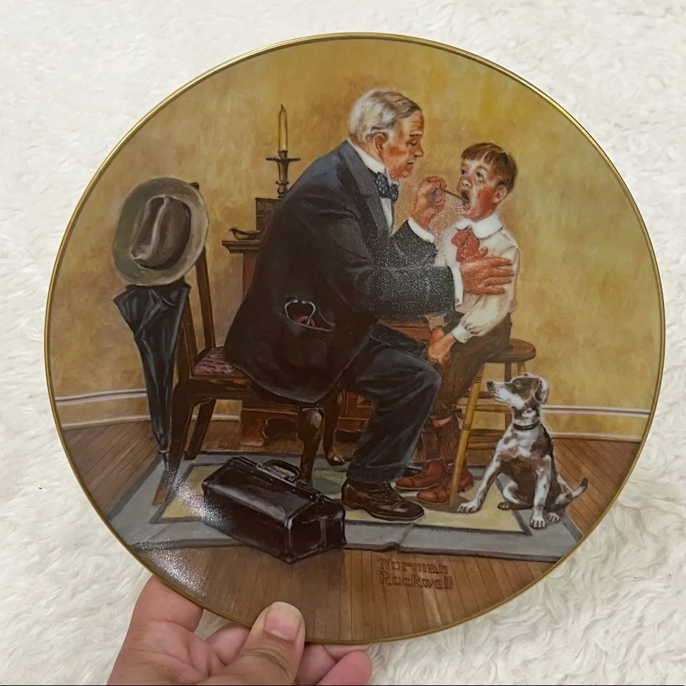 Norman Rockwell Porcelain Plate “Country Doctor”